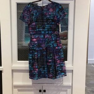 Tahari Abstract floral party dress